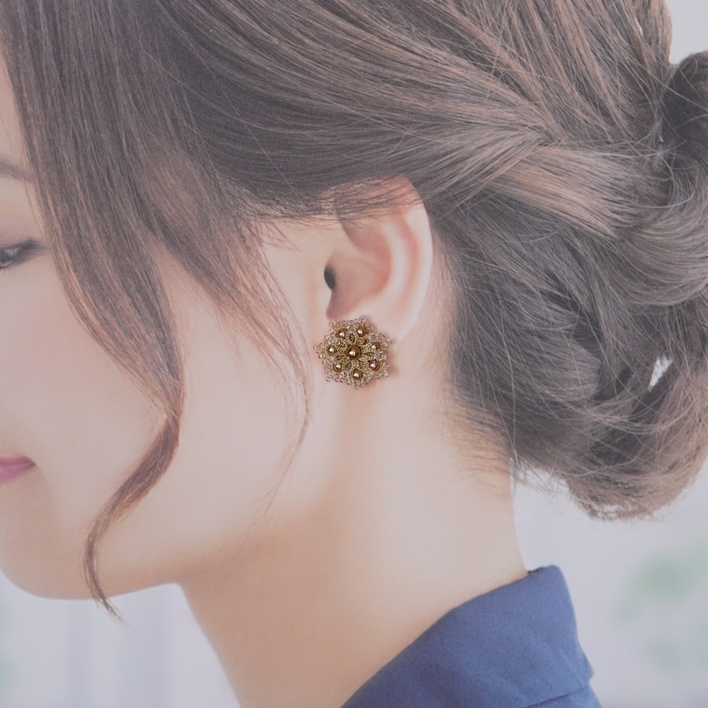 選べる　silk flowerピアス/イヤリング